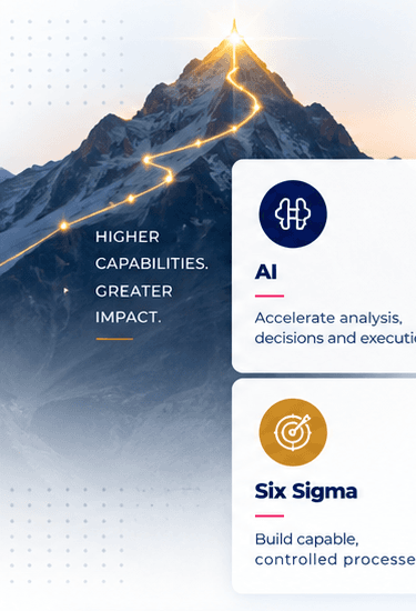 Mountain representing higher capabilities and greater impact