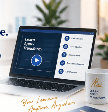 Online learning platform displayed on a laptop